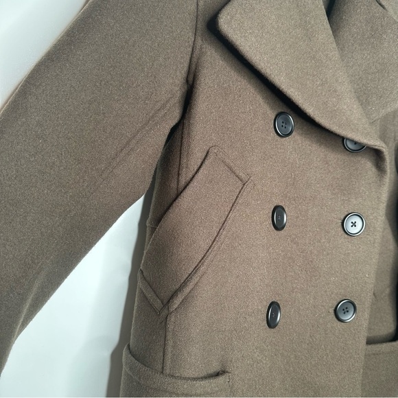 UNIQLO x +J Jil Sander Brown Double Face Peacoat Size Small - Picture 5 of 8